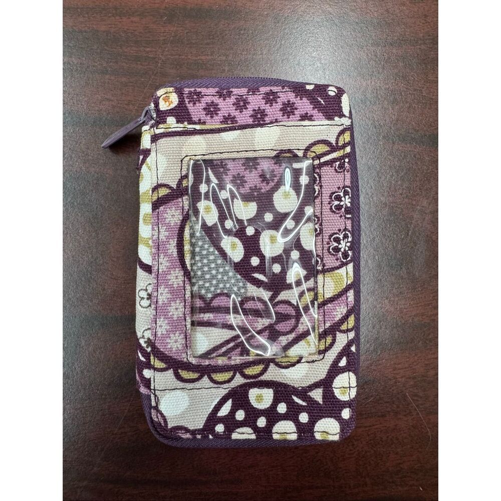 Thirty-One Purple Paisley Printed Wristlet Wallet